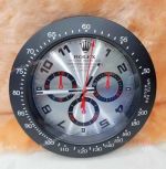 New Replica Rolex Daytona Black Wall Clock Silver Arabic Face_th.jpg